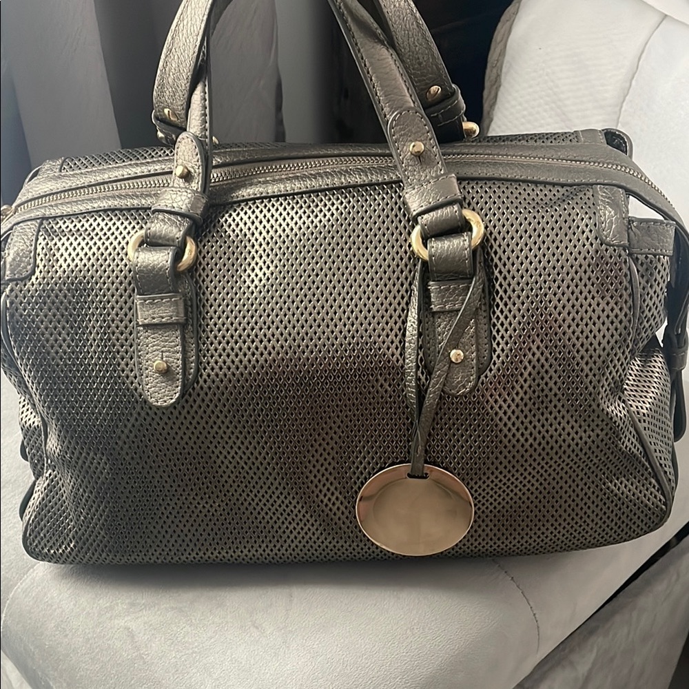 Stylish Metallic Had bag GIORGIO ARMANI authentic